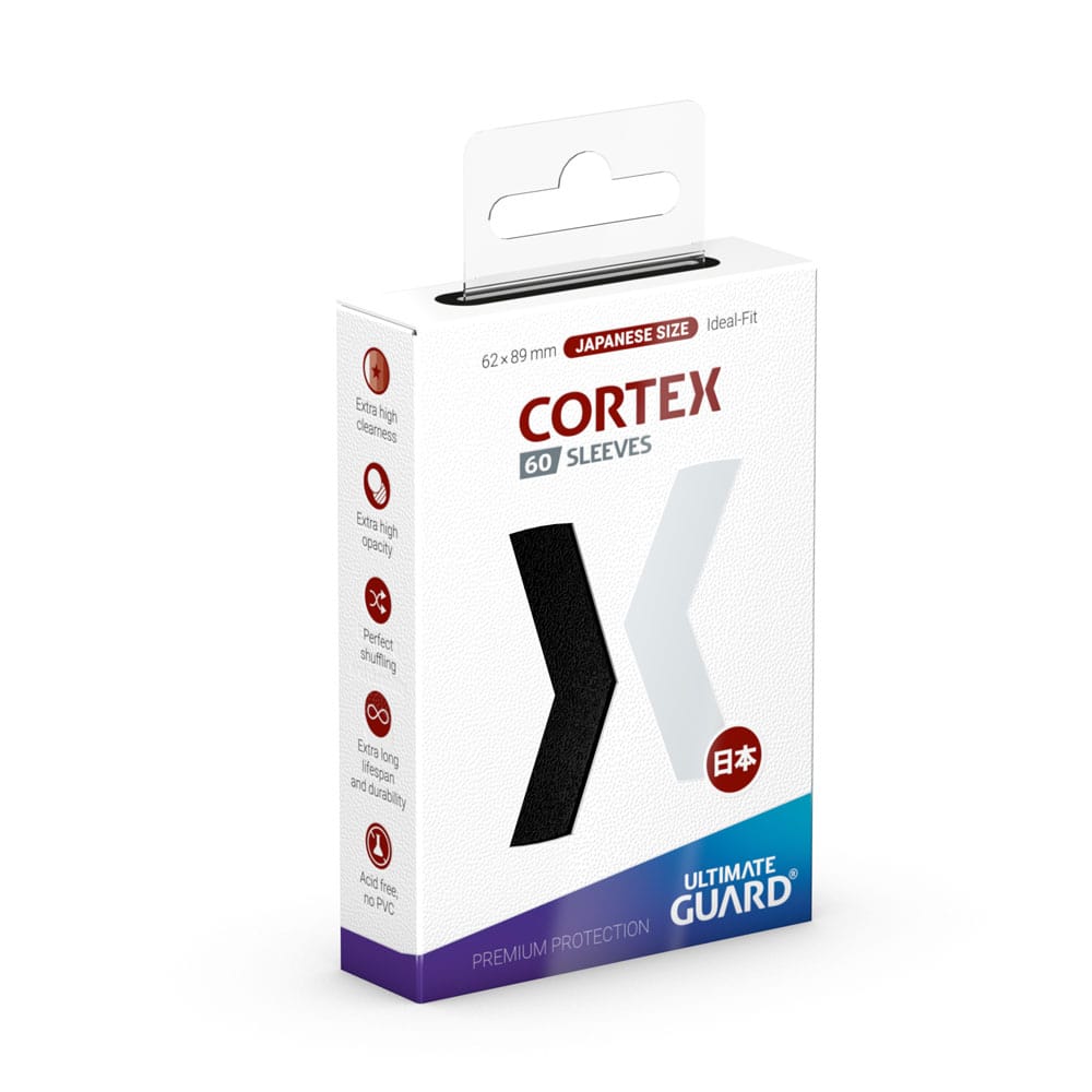 Sleeves – Ultimate Guard - Cortex Japanese Size Schwarz (60 Stk.) CoolUp Cards